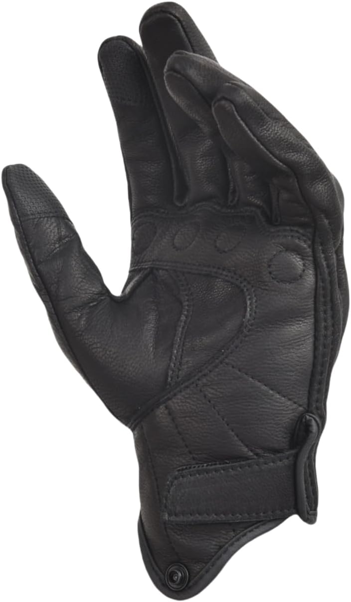 Motorcycle Leather Gloves for Men Touchscreen Motocross Gloves Moto Gloves Dirt Bike Biker Riding Gloves Black - Image 3