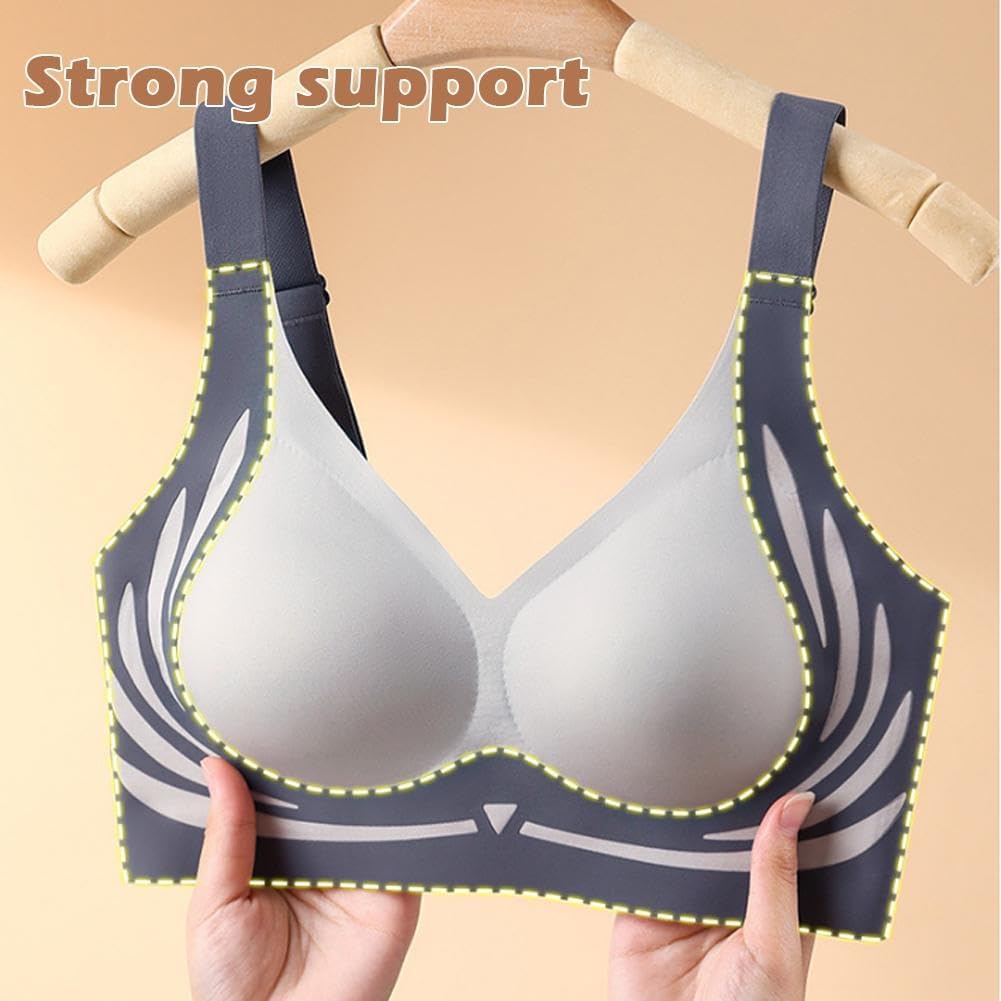 Super Gather Bra - Wireless Push-Up, Soft Comfortable Lift Bra for Everyday and Sports - Women's - Image 6