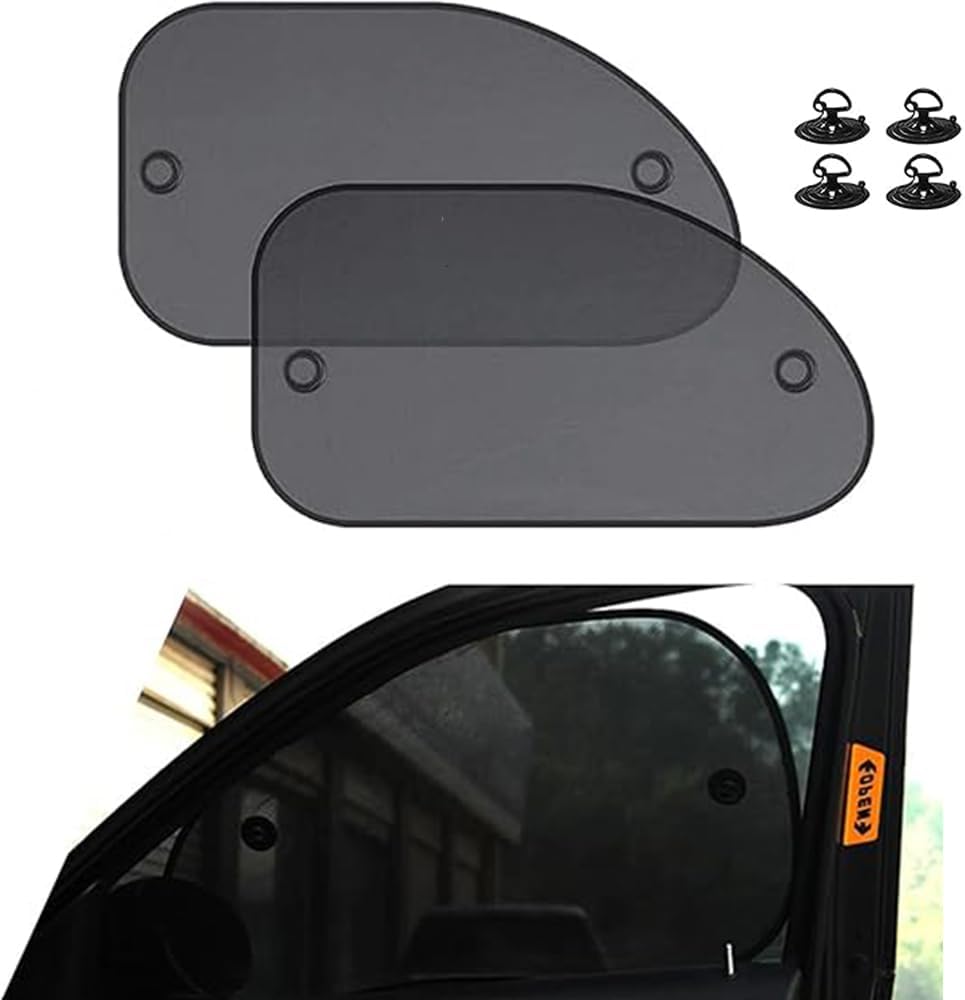 2 PCS Car Front Side Window Sunshade, 25.5