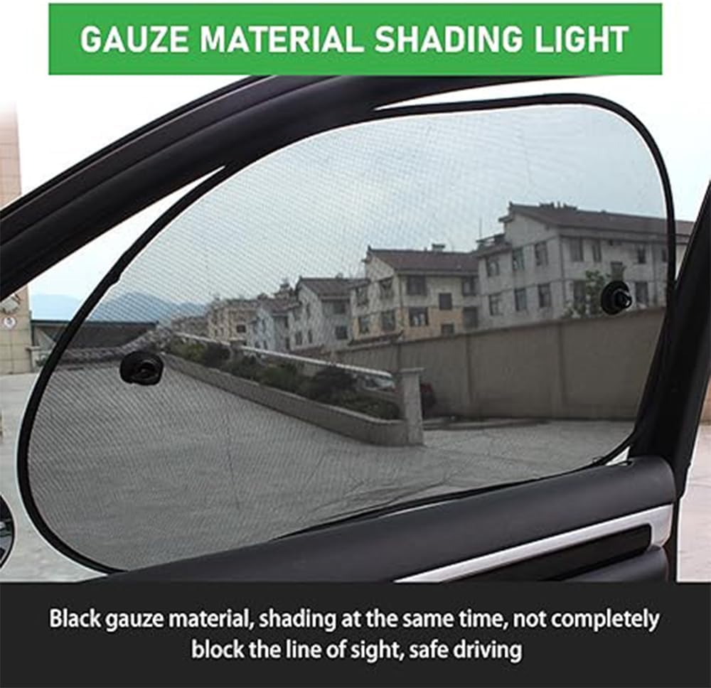 2 PCS Car Front Side Window Sunshade, 25.5