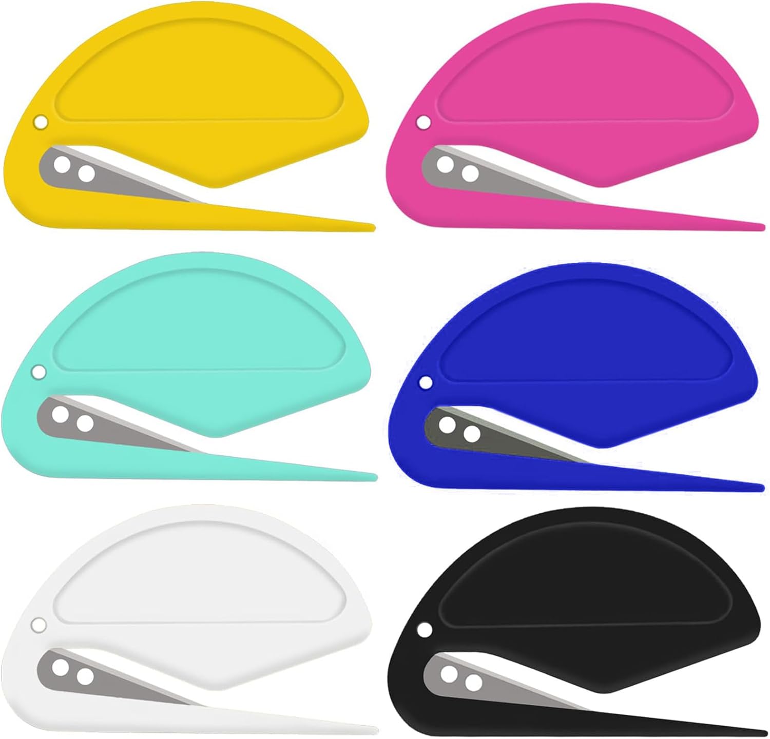 Knotting Comb 6Pcs Pet Hair Remover Knot Combs Letter Opener Mail Envelope Wrapping Paper Cutter with Safe Plastic Handle for Cats Dogs Letters - Image 1
