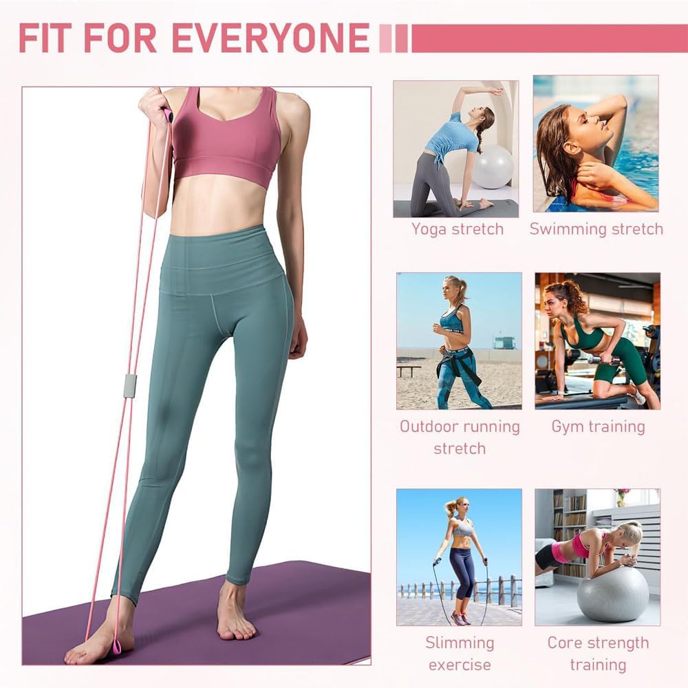 Resistance Bands with Handles, Arm Figure 8 Resistance Band, Pull Rope for Full,Body Workouts, Stretching Expand Bands for Back and Shoulder, Chest Expander, Fitness Elastic Bands for Women Men - Image 7