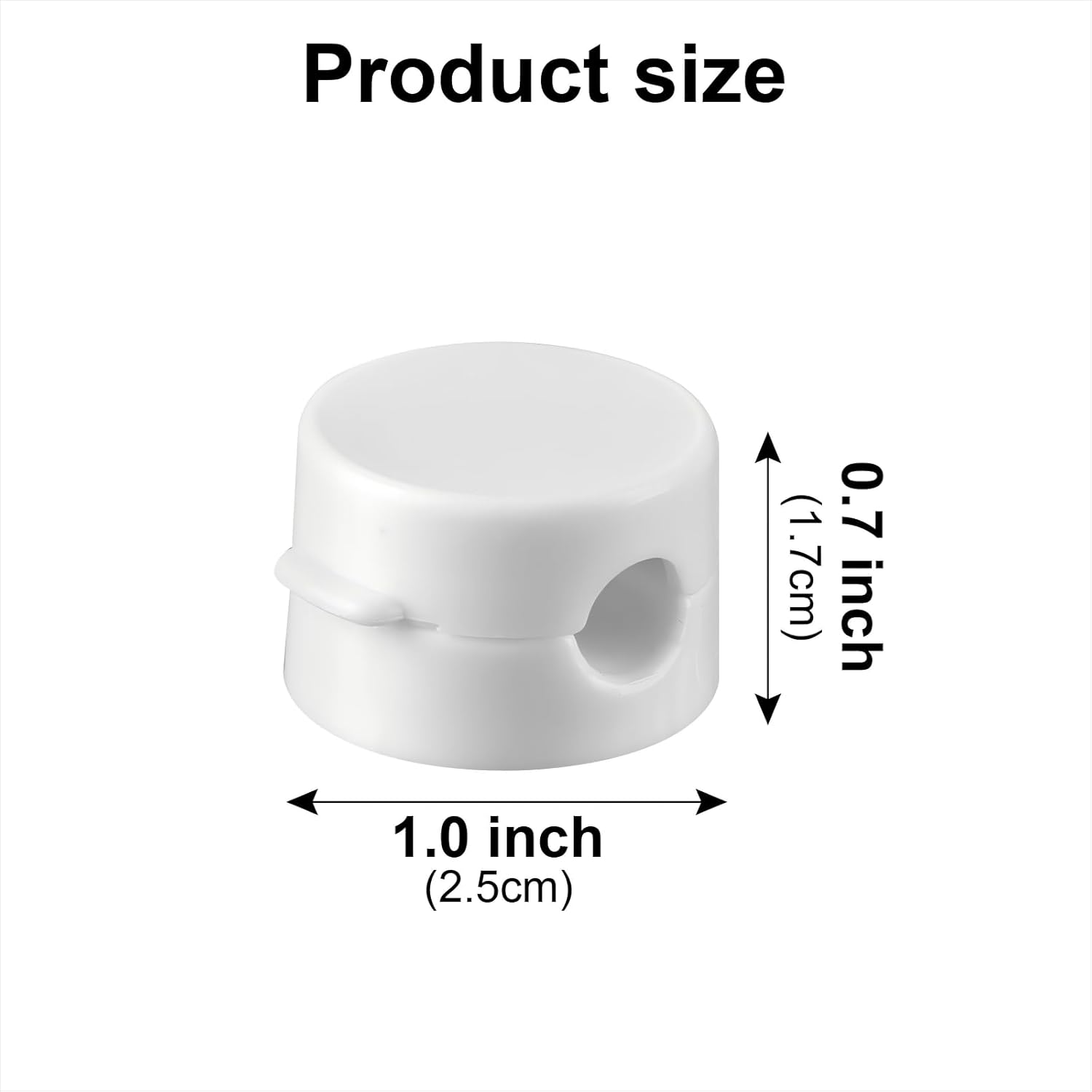 Magnetic Cable Clips 12-Pack – Cord Holders for Desk, Car, Wall & Office – Organizer for Phone Charging Cables, USB Wires & Headphone Cords – White - Image 7