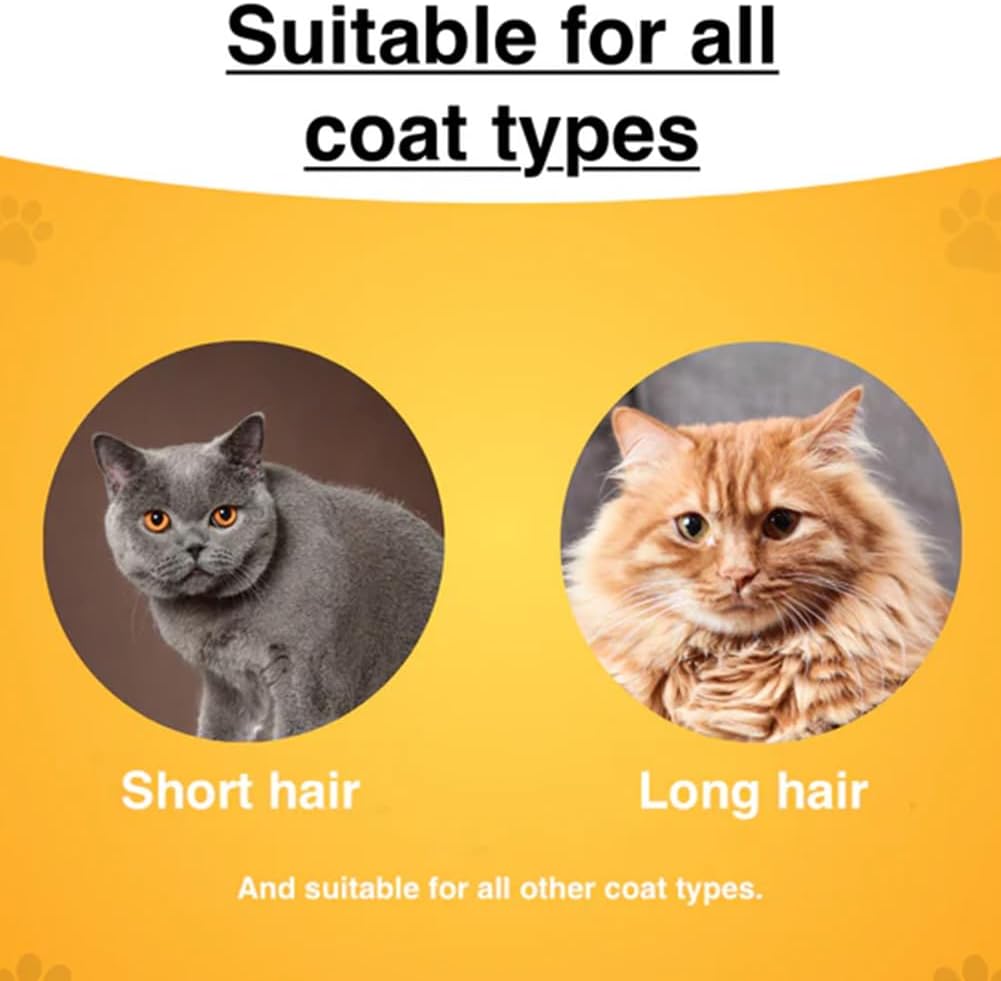Zen Brush for Cats, New Avatar Zenbrush Cat Comb, Upgrade Self-Cleaning Pet Flea Comb Grooming Brush, Short&long Cat Dogs Multi-function Grooming Brushs for Massaging and Removes Fur (Mix) - Image 5