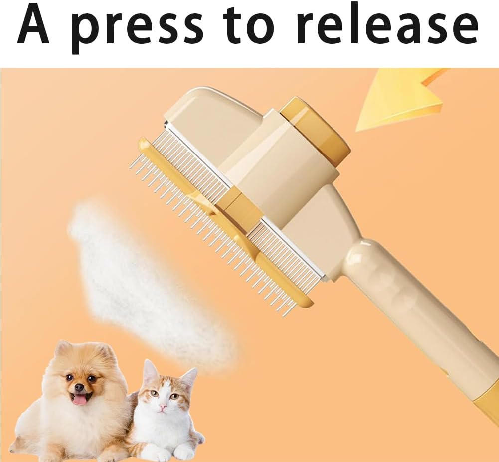 Zen Brush for Cats, New Avatar Zenbrush Cat Comb, Upgrade Self-Cleaning Pet Flea Comb Grooming Brush, Short&long Cat Dogs Multi-function Grooming Brushs for Massaging and Removes Fur (Mix) - Image 6