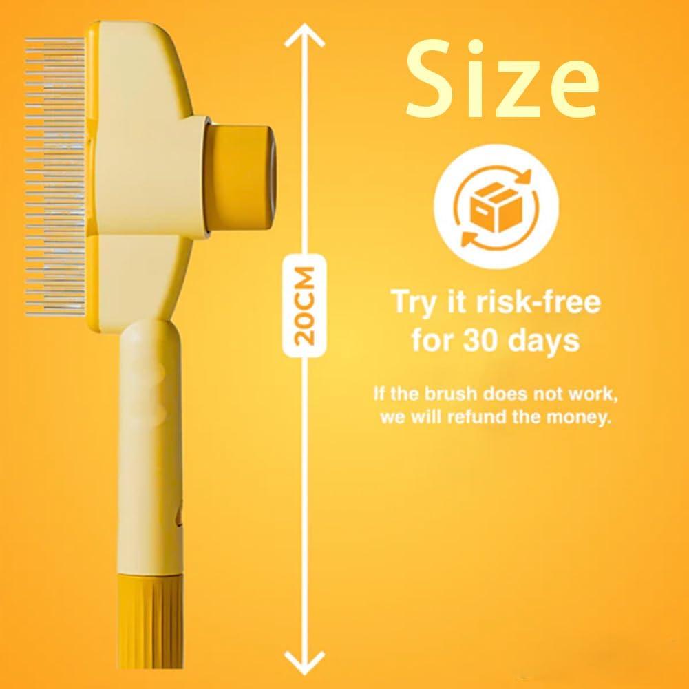 Zen Brush for Cats, New Avatar Zenbrush Cat Comb, Upgrade Self-Cleaning Pet Flea Comb Grooming Brush, Short&long Cat Dogs Multi-function Grooming Brushs for Massaging and Removes Fur (Mix) - Image 7