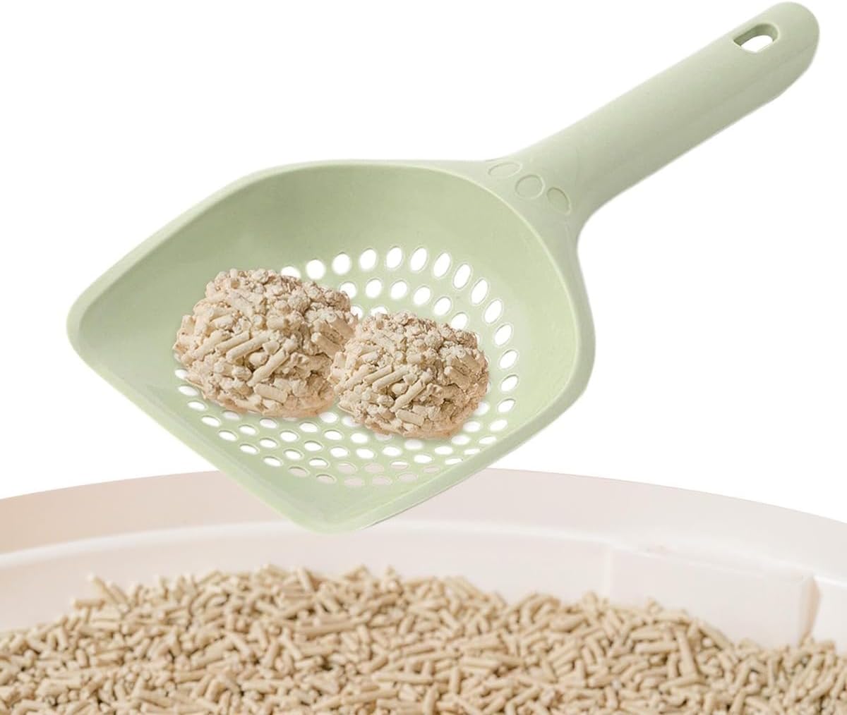 Cat Litter Scoop, Kitten Pooper Lifter, Non Stick Sifter Poop Cleaner Corner Shovel,Cat Feces Scoop, Cat Cleaning Supplies, A Variety Of Colors Available, Durable And Reliable (B) - Image 3