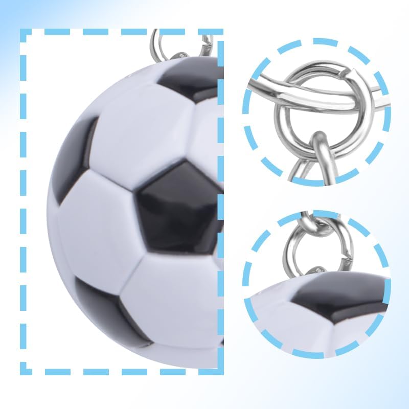 Basketball Soccer Keychain Gifts for Coach Baseball Keyring Accessories for Men Women Party Favors for Women Men - Image 3
