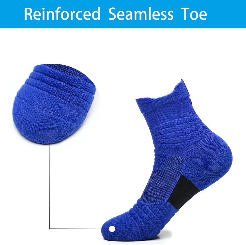 Basketball Socks Cushioned Thick Hiking Cycling Athletic Crew Socks for Men Women Boy - Image 4