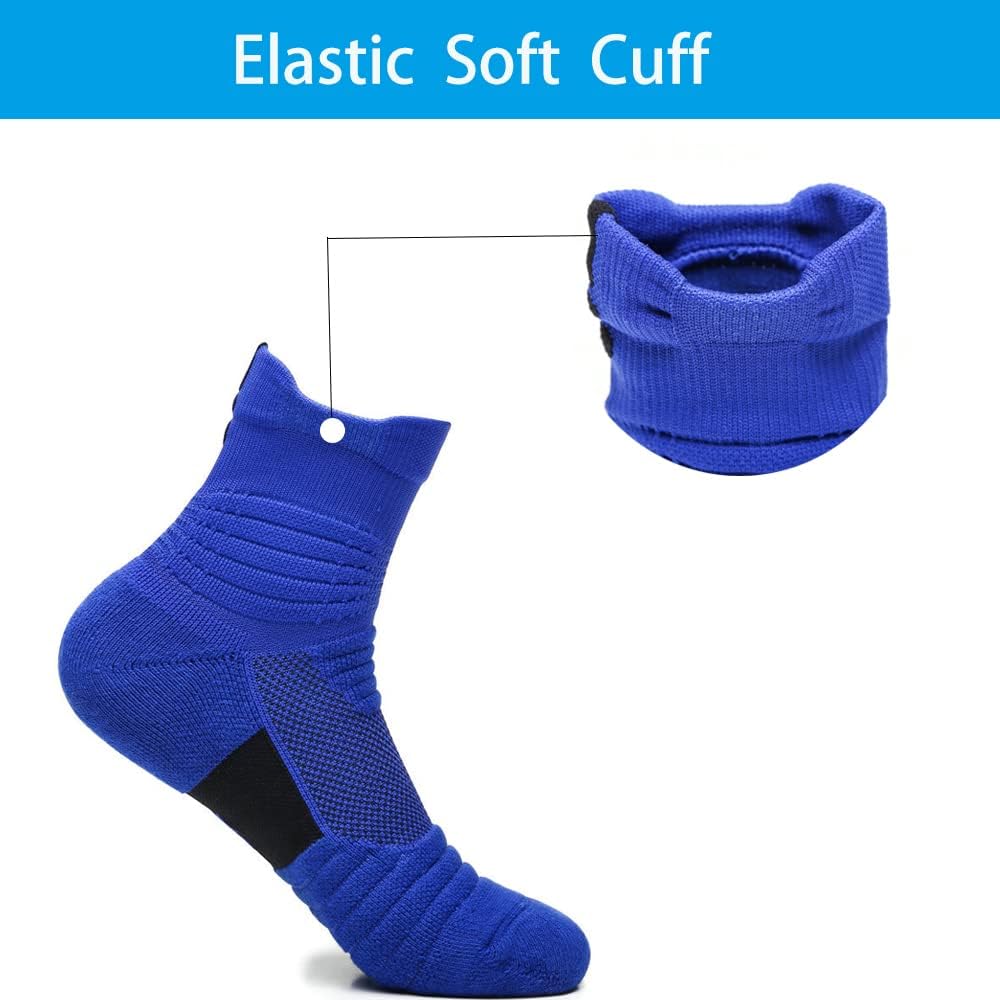Basketball Socks Cushioned Thick Hiking Cycling Athletic Crew Socks for Men Women Boy - Image 5