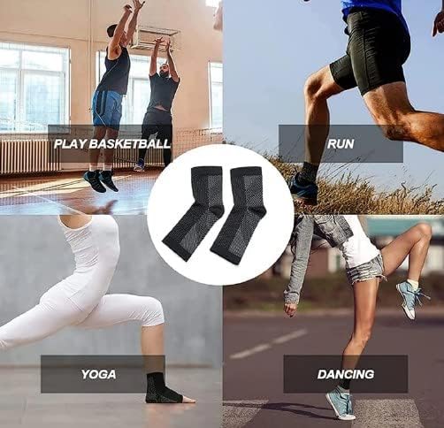 Soothrelieve Compression Socks, Anti Fatigue Compression Foot Sleeves for Men & Women, Ankle Brace Compression Sleeve, for Pain Relief and Plantar Fasciitis (S/M,White 4 Pairs) - Image 6
