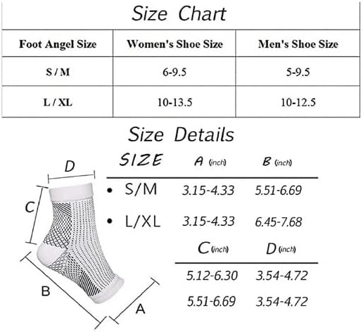 Soothrelieve Compression Socks, Anti Fatigue Compression Foot Sleeves for Men & Women, Ankle Brace Compression Sleeve, for Pain Relief and Plantar Fasciitis (S/M,White 4 Pairs) - Image 7