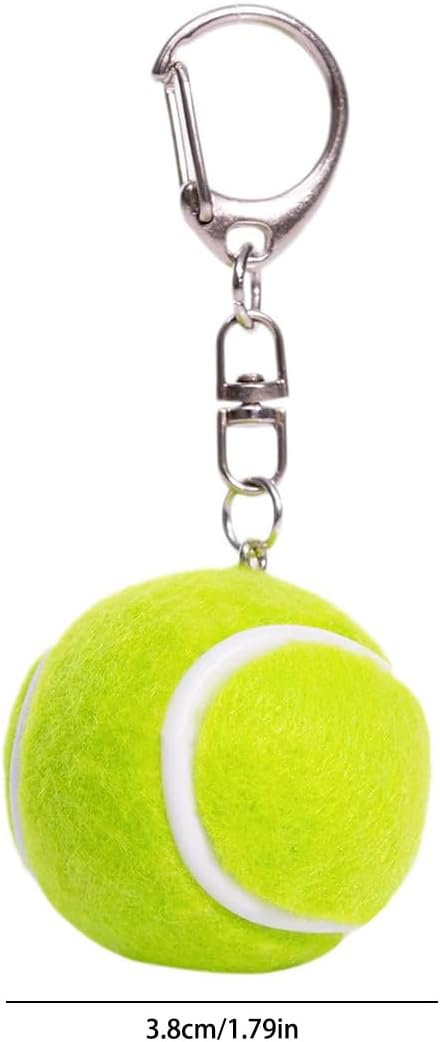 Creative Oversized Tennis Keychain Durable Stylish Fun Accessory for Tennis Enthusiasts Sports Lovers Gift Seekers Perfect for Keyrings Bags, Green, One Size - Image 2