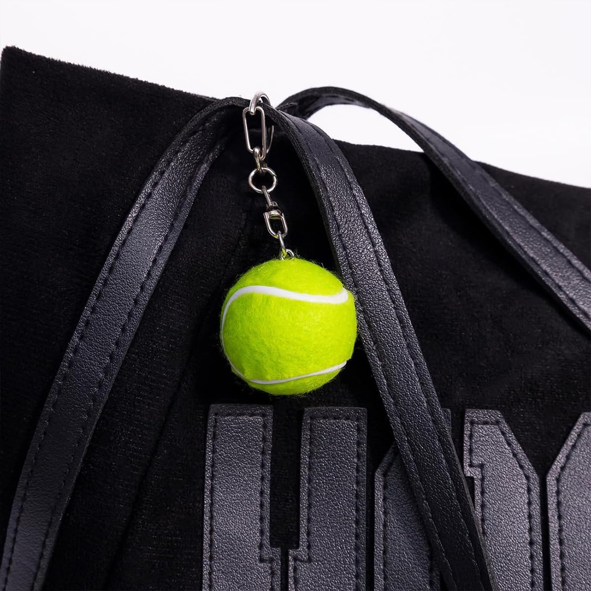Creative Oversized Tennis Keychain Durable Stylish Fun Accessory for Tennis Enthusiasts Sports Lovers Gift Seekers Perfect for Keyrings Bags, Green, One Size - Image 7