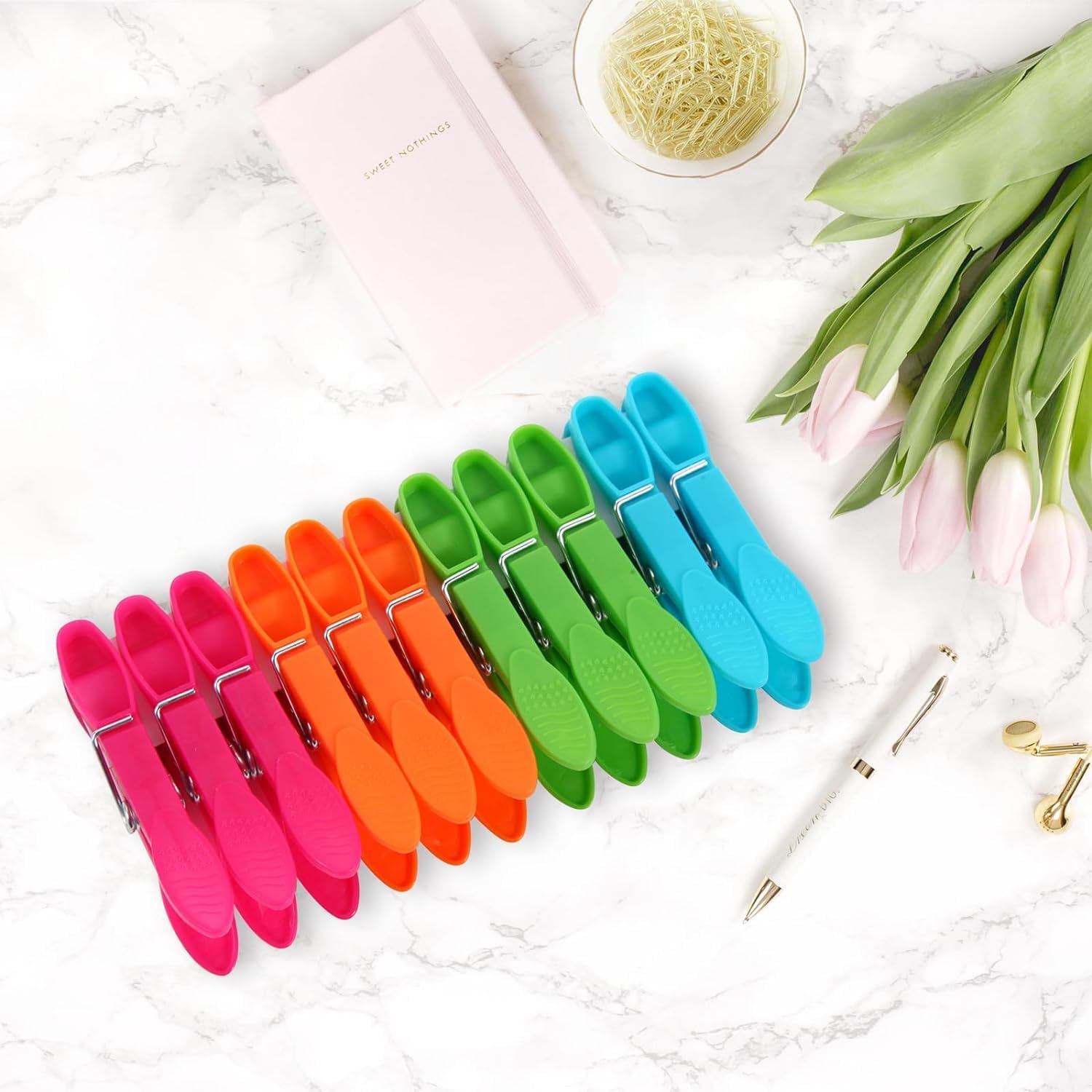 48 PCS Windproof clothespins Plastic clothespins for Clothesline Strong Grip Clothes Pegs for Indoor and Outdoor Clothesline Area Clothes Hanger Clip, Clothesline Hanger, Powerful Clothes Hanger - Image 3