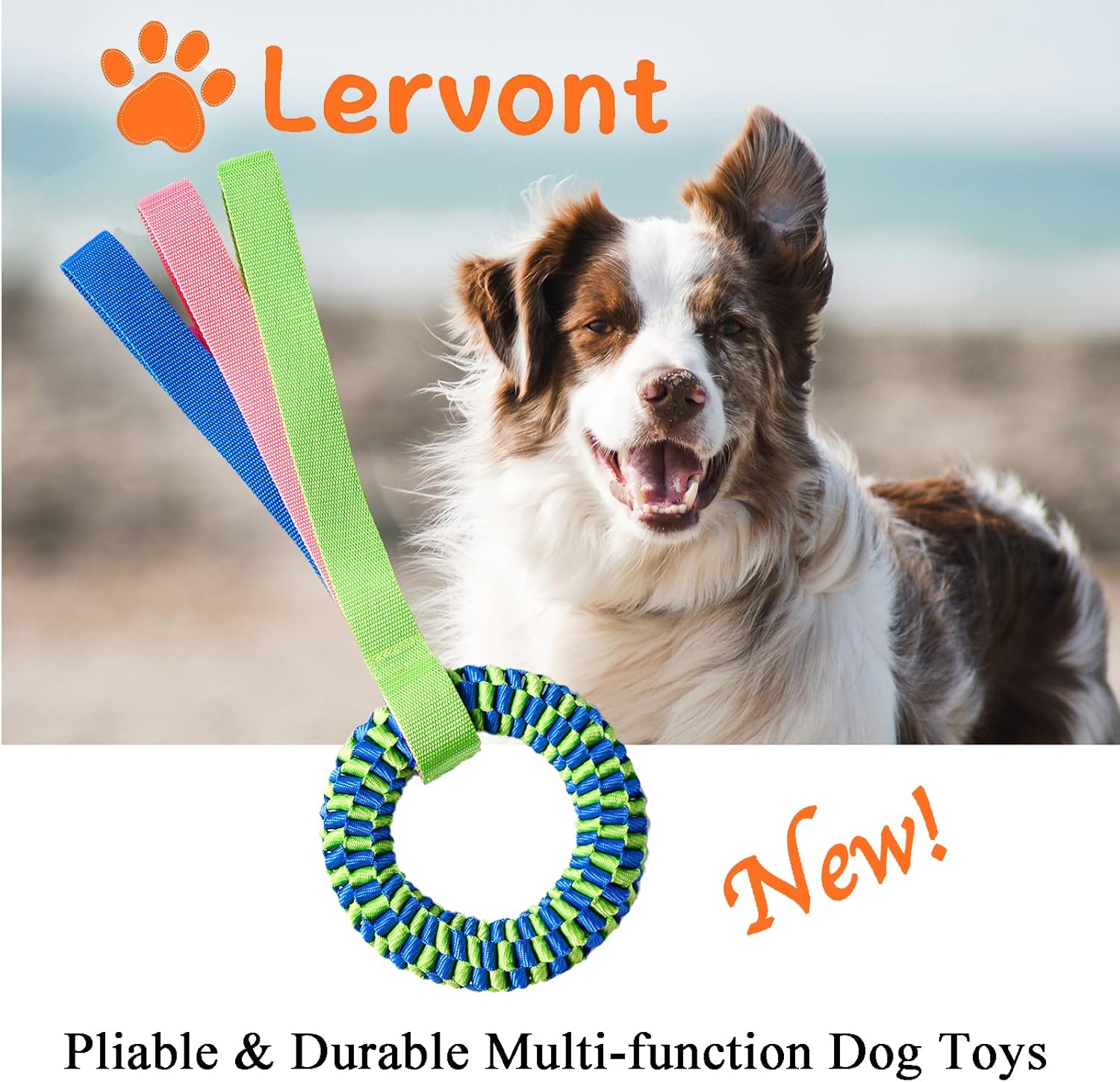 Bullymake Dog Toys for Aggressive Chewers - Tug of War & Teeth Cleaning - Medium & Large Dogs - Image 2