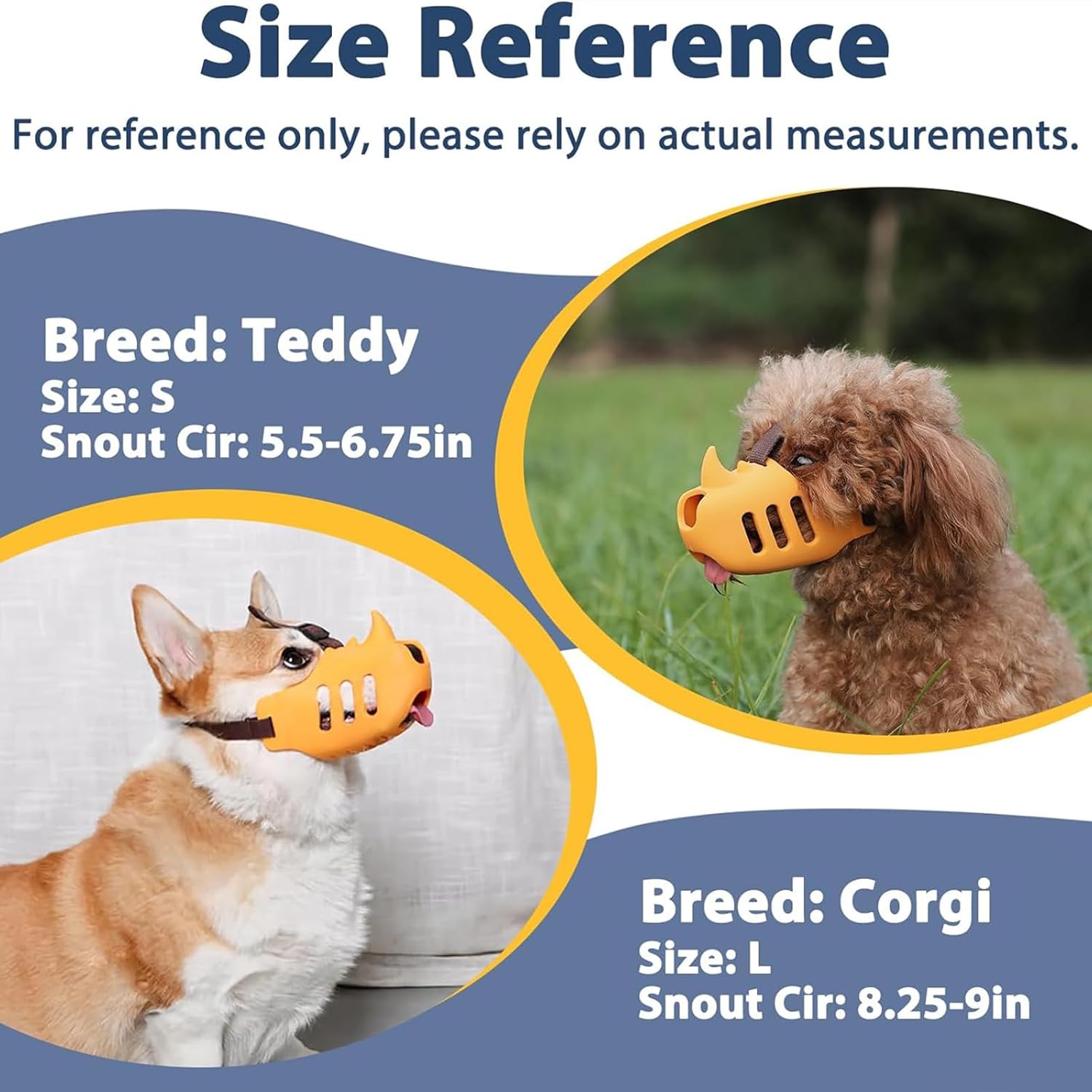 Silicone Dog Muzzle, Soft Muzzle for Small Medium Dogs, Breathable Silicone Cage Mouth Cover for Poodle Dachshund to Prevent Biting and Chewing Adjustable Head Strap (S,Orange) - Image 6