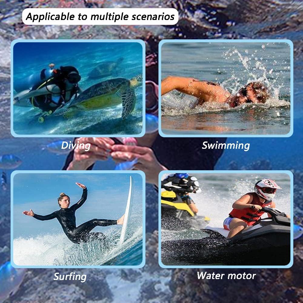 2.5mm Neoprene Dive Cap Surf Cap,Diving Hat,Thermal Wetsuit Hood Cap with Chin Strap,Windproof Cap for Surfing Kayak Rafting Canoe Snorkeling Water Sports - Image 7