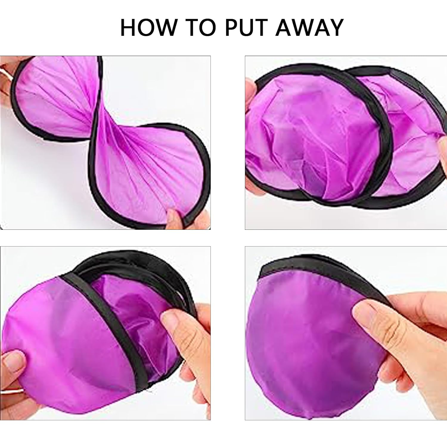 24pcs Collapsible Frisbee Fan Set Beach Frisbee Party Idea Gift Halloween Christmas New Years, 8 Colors - Image 3