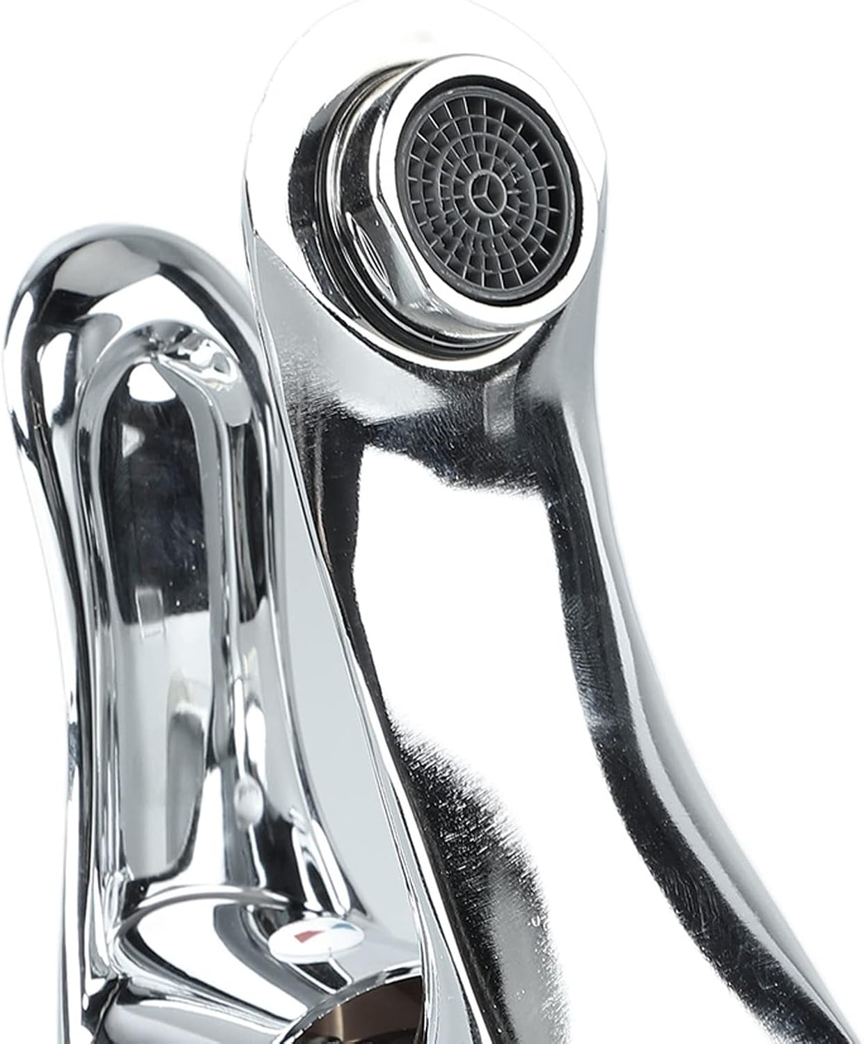 Modern Bathroom Sink Faucet, Zinc Alloy, Chrome Finish, 2 Hole, Single Handle, Easy Install, Suitable for Home & Hotel - Image 6