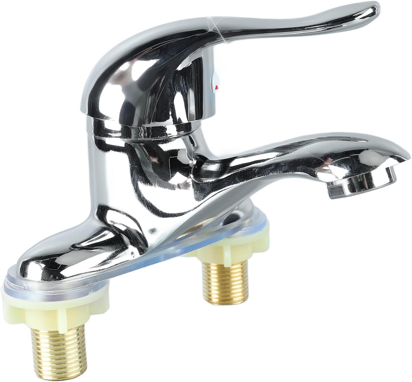 Modern Bathroom Sink Faucet, Zinc Alloy, Chrome Finish, 2 Hole, Single Handle, Easy Install, Suitable for Home & Hotel - Image 8