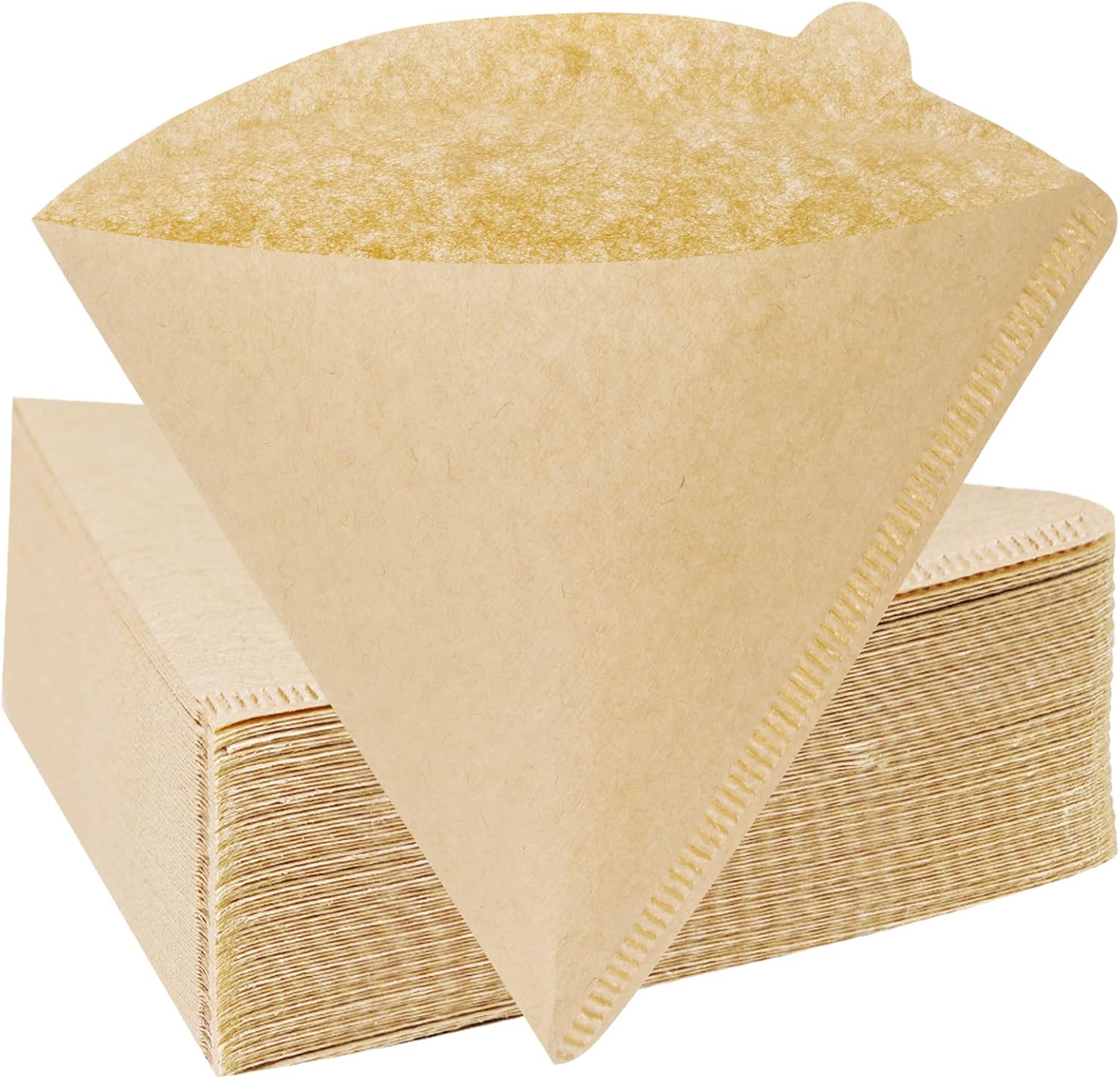 300 Counts Coffee Filters Cone Coffee Filters V60 Coffee Filter No.2 Coffee Filters 2-4 Cups Pour Over Coffee Filter Cone Natural Paper Coffee Filters - Image 7