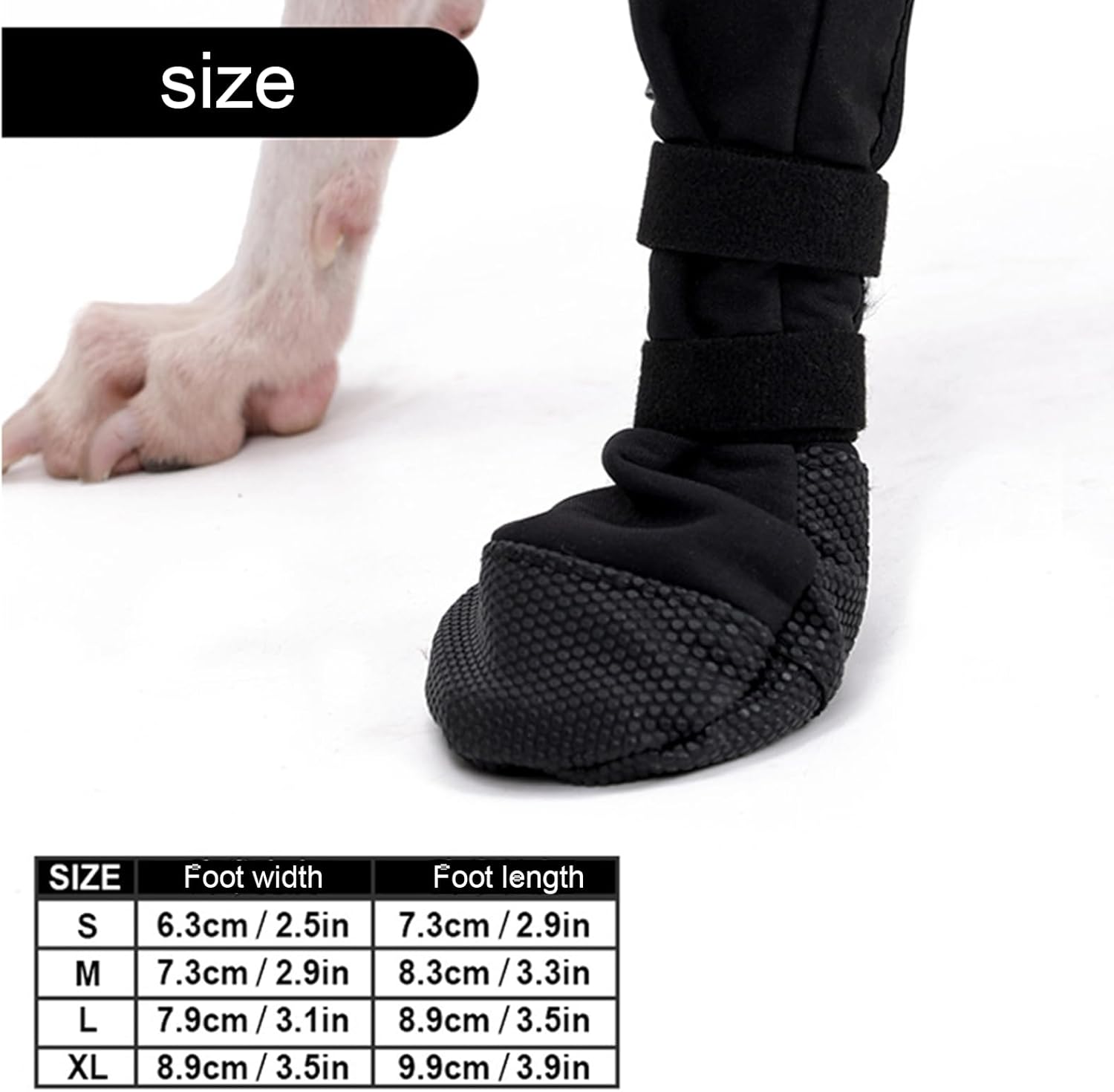 Dog Paw Wound Cover - Pet Waterproof Foot Covers | Claw Shoe Covers | Adjustable Dog Boots for Injured Paws | Breathable Four-Legged Claw Shoe Covers | Non-Slip Dog Injury Protection C - Image 2