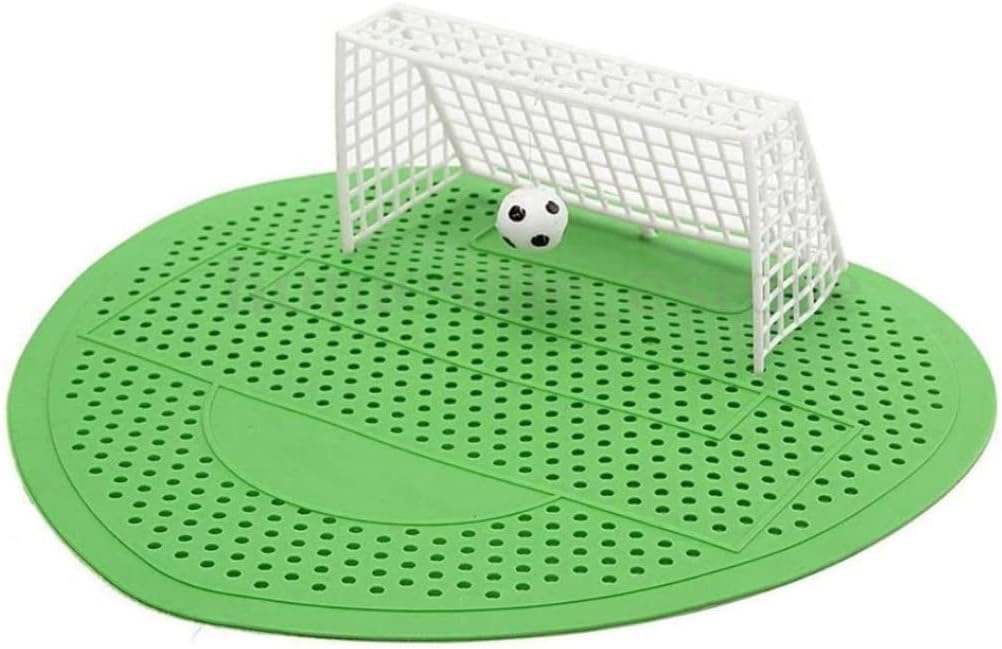 Urinal Screen Anti Odor Football Male Toilet Cleaner Splash Guards Soccer Goal Filter Mats Green 5PCS Urinal Screen Urinal mats Urinal Sieve Football Male Toilet Cleaner Soccer Goal Filter Mat - Image 5