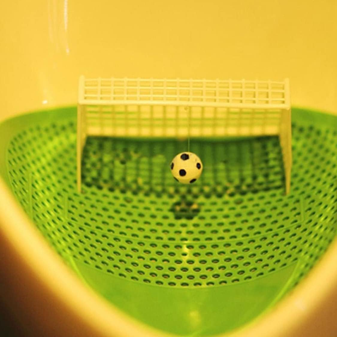 Urinal Screen Anti Odor Football Male Toilet Cleaner Splash Guards Soccer Goal Filter Mats Green 5PCS Urinal Screen Urinal mats Urinal Sieve Football Male Toilet Cleaner Soccer Goal Filter Mat - Image 6