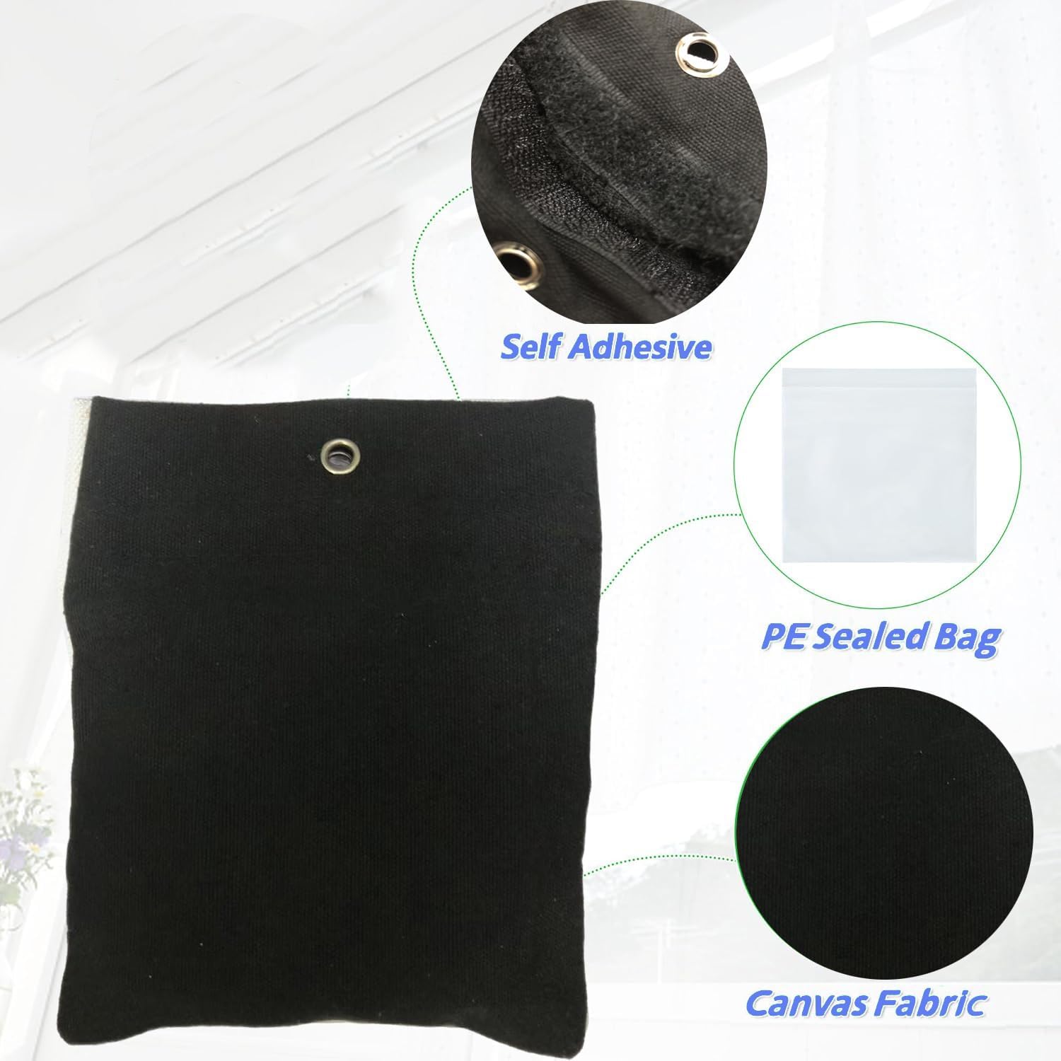 10 Pack Outdoor Curtain Weighted Blocks, 15 oz Outdoor Curtain Sandbag Weighted Bags, Curtain Bottom Weighted Bag Retainer Clips for Outdoor Curtains Gazebo Tent Tablecloths - Image 4