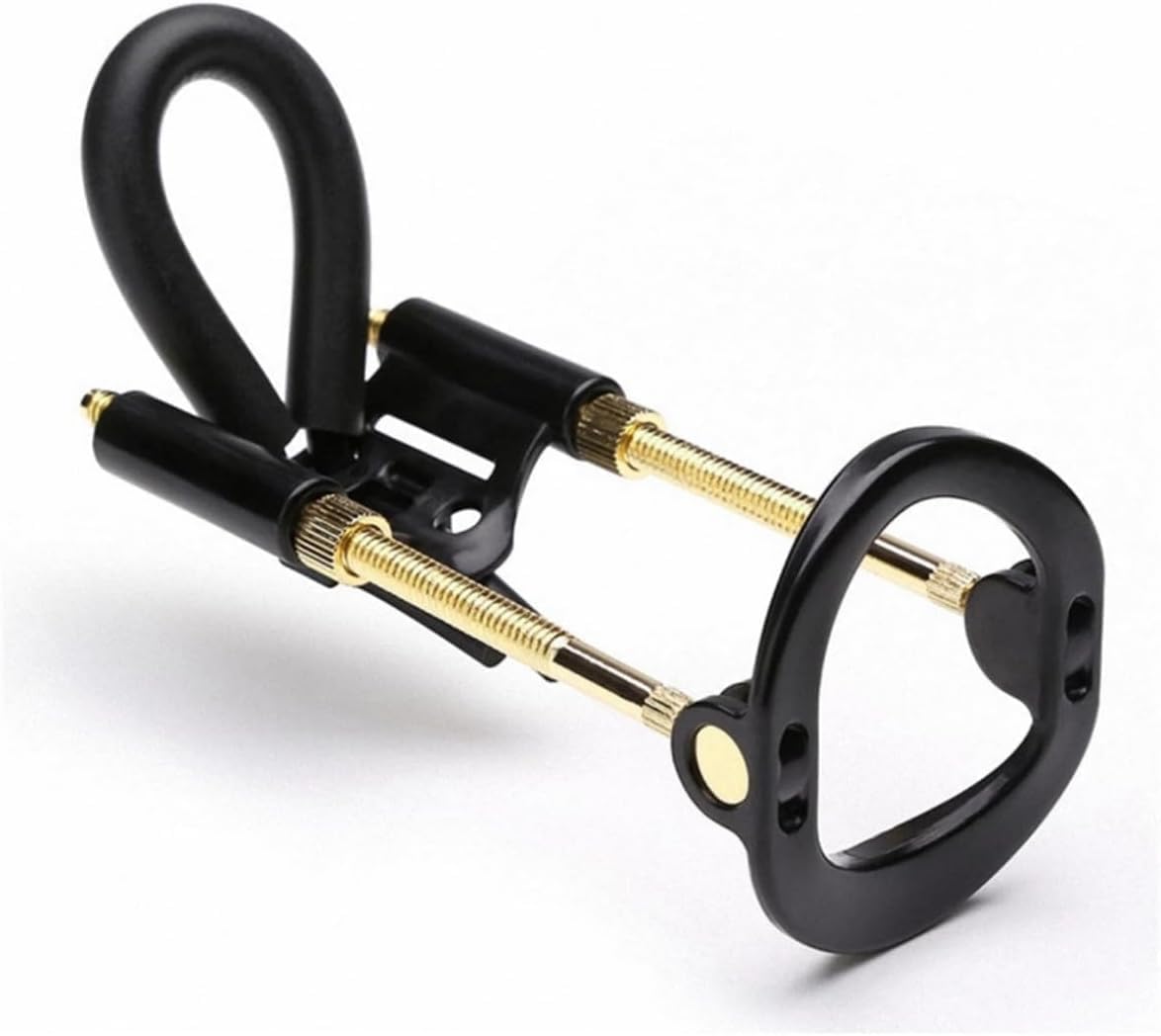 Male Bracket Stretcher, Adjustable Men Support Extender, Effective Stretching Device, Black Gold - Image 1