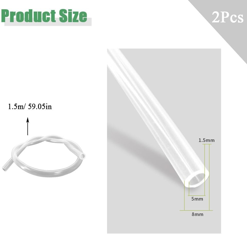 2 Pcs Silicone Tubing Hose for Automatic Drinking Water Pump Replacement Compatible with Electric Water Dispenser, Water Bottle Pump, and Water Purifiers for Efficient Water Dispensing - Image 2