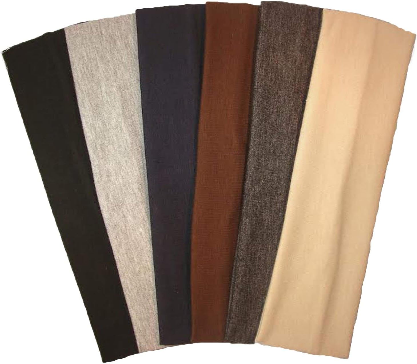 Cotton Headbands 6 Pack Stretch Elastic Yoga Soft and Stretchy Sports Fashion Headband for Teens Women Girls by  (6 pc 2