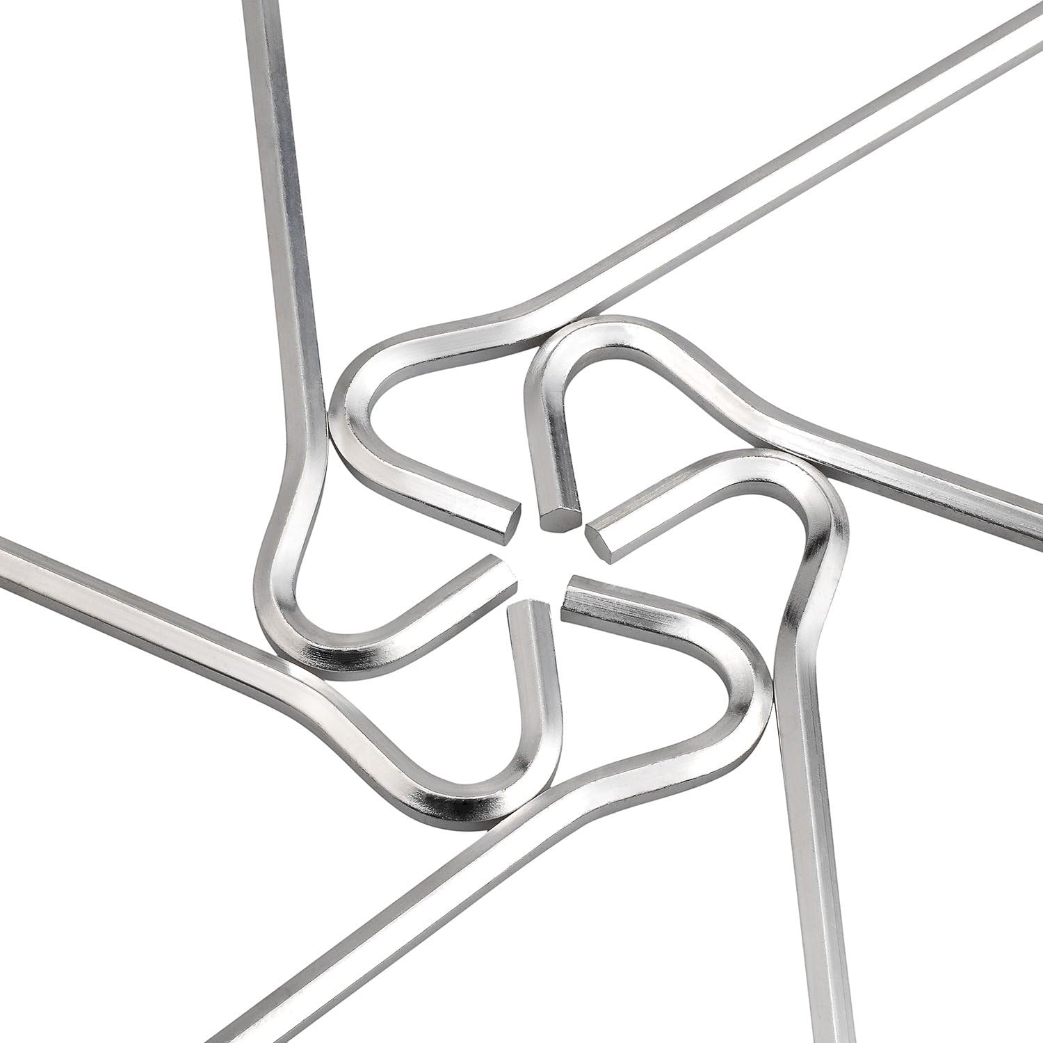 Aluminium Tent Stakes Pegs - 7'' Hexagon Rod Stakes Nail Spike Garden Stakes Camping Pegs for Pitching Tent, Canopies (Silver) - Image 3