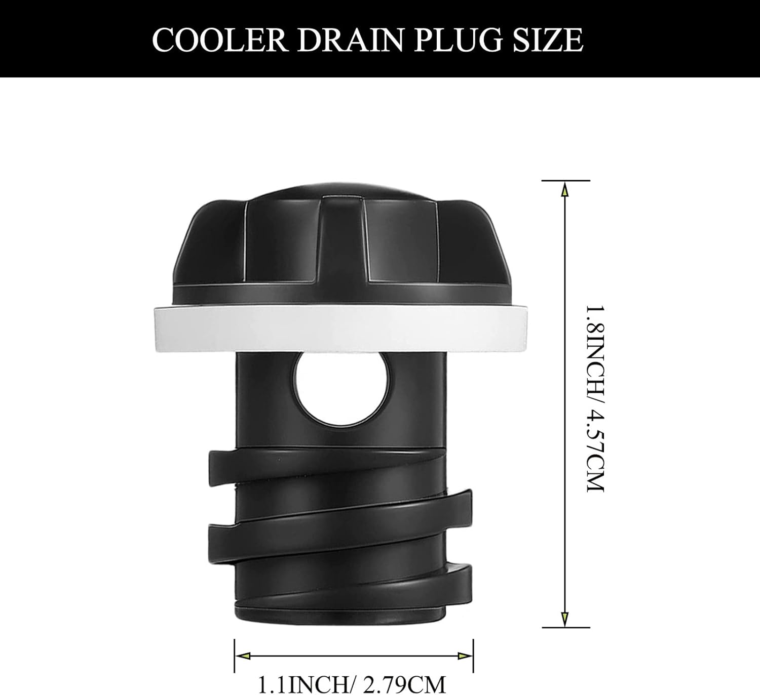 2 Pack Yeti Cooler Drain Plug Replacement Accessories - Compatible with Most Rotomolded Coolers - Leak-Proof Design - Image 2