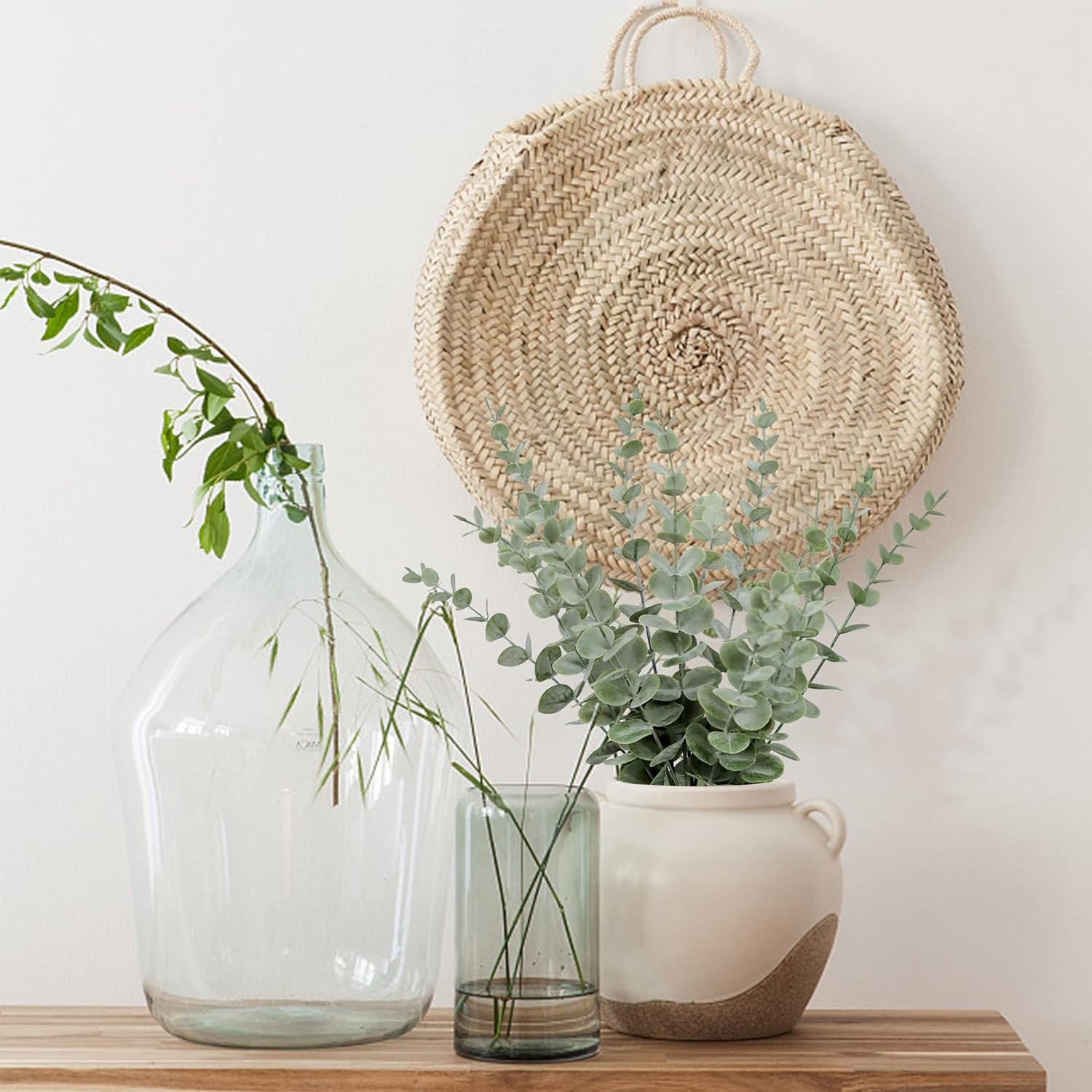 18pcs Eucalyptus Stems Artificial Eucalyptus Leaves Stems Artificial Fake Flowers for Home Office Flowers Bouquet Centerpiece Wedding Decoration Christmas Decor 2025 - Image 8
