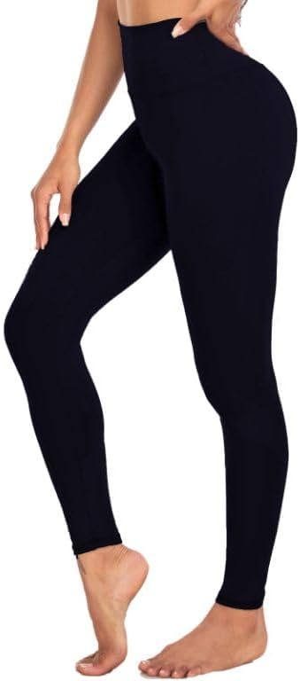 Leggings for Women - High Waisted Tummy Control Butt Lifting Soft No See Through Workout Yoga Pants Running Tights - Image 1