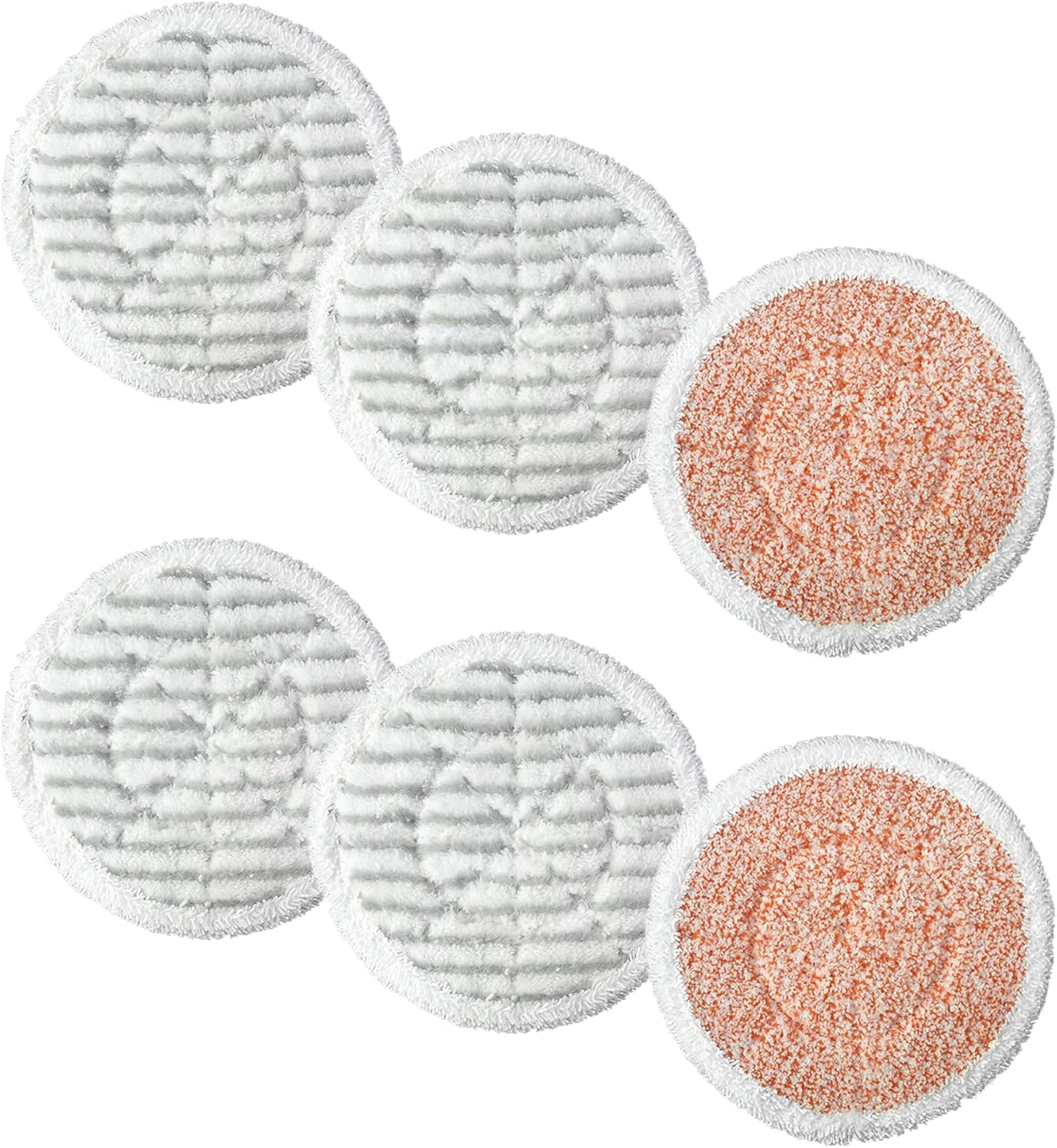 6 Pack Upgraded S7000 Pads Replacement Steam Mop Pads Compatible with Shark S7000AMZ S7001 S7001TGT S7000 Series Mop Pads, Steam & Scrub All-in-One Hard Floor Steam Mop - Image 1