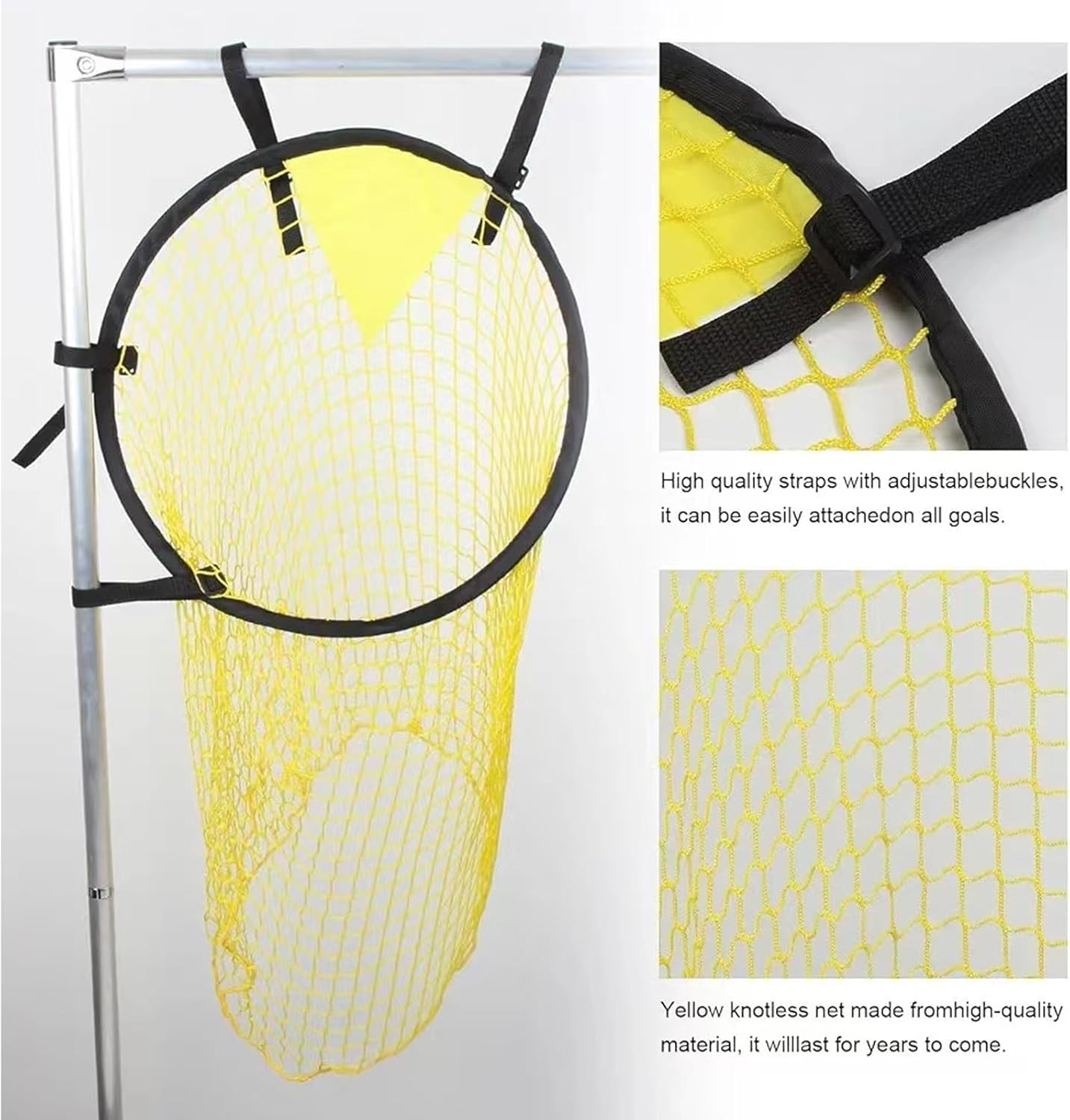 2 Pcs Set Soccer Target Goal Net - Portable Foldable Practice Equipment for Shooting Accuracy - Outdoor Football Field Throwing Target - Image 5