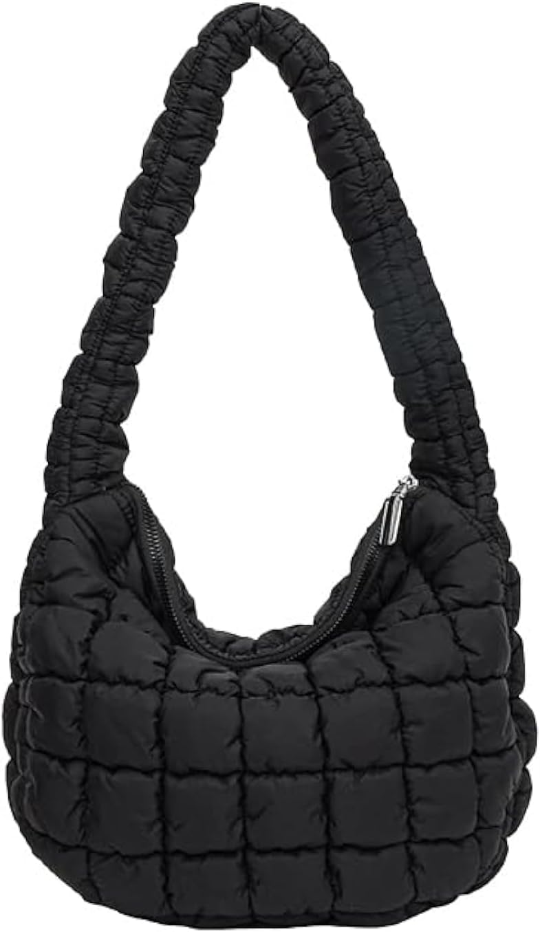 Quilted Tote Bag for Women Puffer Bag Lightweight Padding Shoulder Bag Hobo Bag Satchel Handbag Cloud Bag with Zip 2023 - Image 1