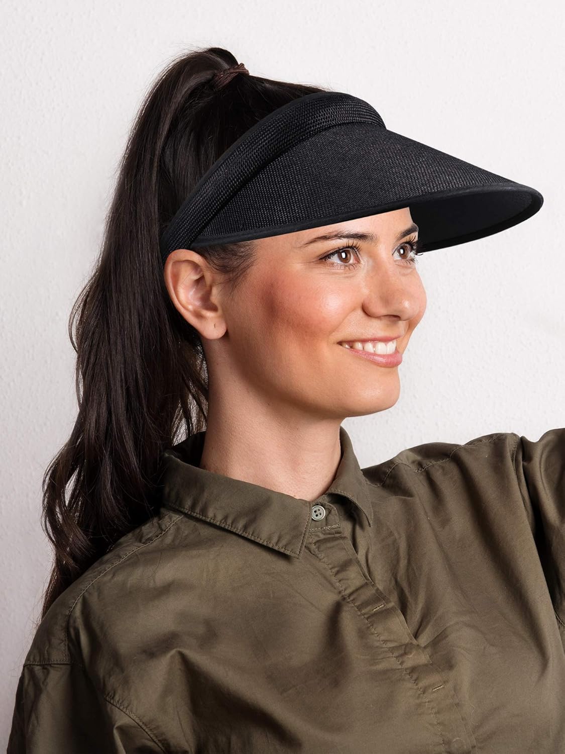 3 Pieces Sun Visor Hats Summer Wide Brim Clip on Beach Adjustable Large Brim Cap Golf Hat for Women - Image 2