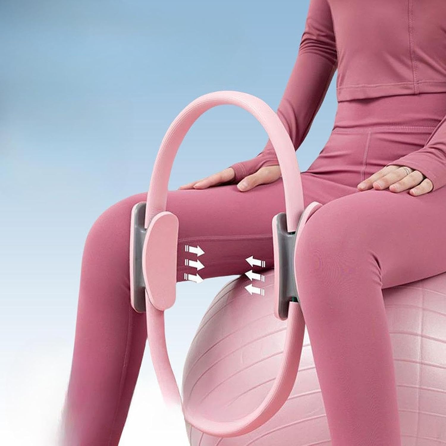 Pilates Ring Fitness Ring Toning Thighs Legs Thigh Toner for Women Girl Inner Thigh Exerciser Fitness Circles Pilates Circle - Image 6