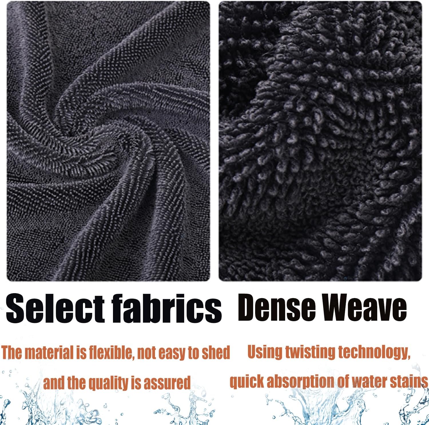 Shiny Wipes Cleaning Cloths for Shower, Bath XXL Drying Towel, Streak Free & Ultra Absorbent Microfiber Towels, Escape The Bathroom Cars Limescale Struggle (3Pcs) - Image 3