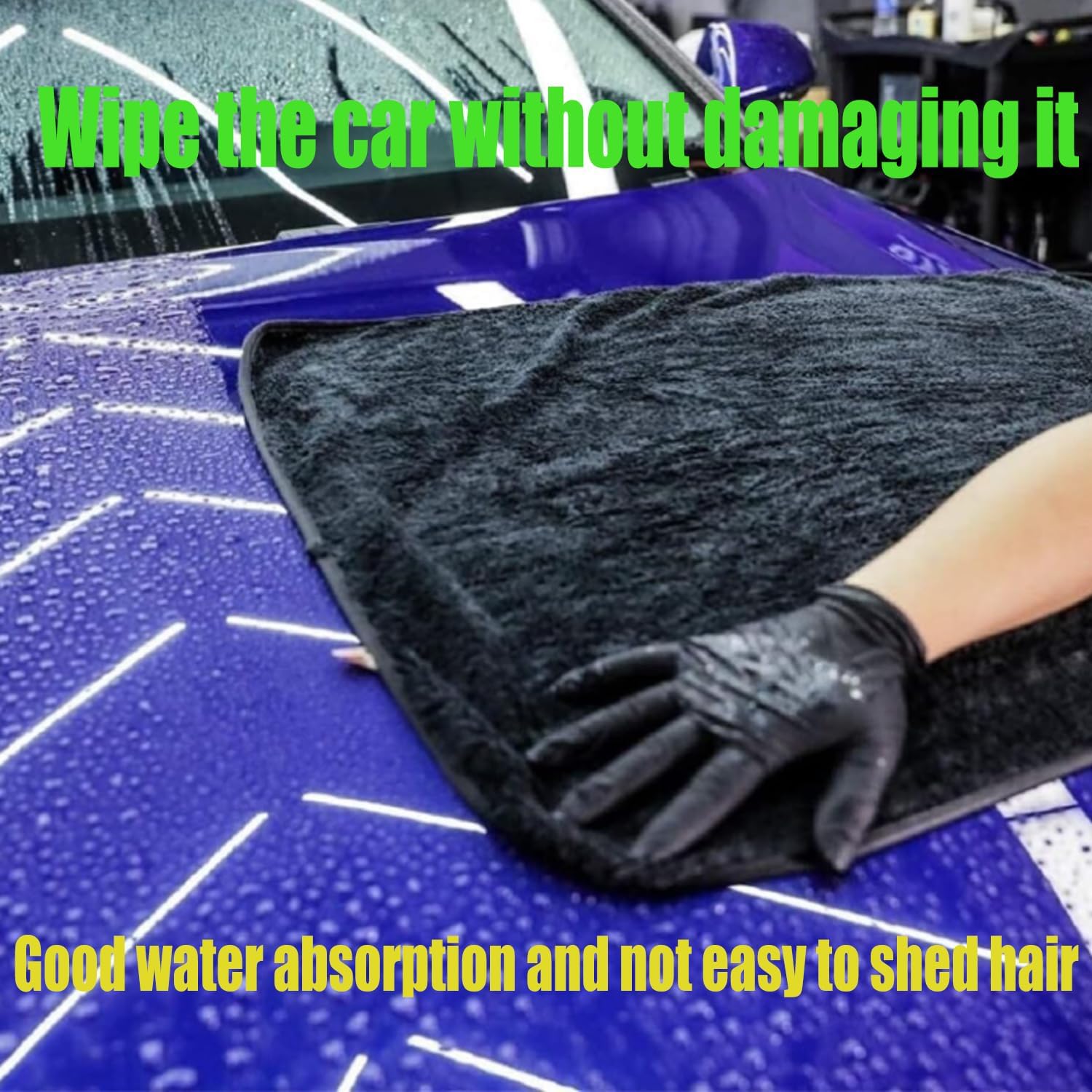 Shiny Wipes Cleaning Cloths for Shower, Bath XXL Drying Towel, Streak Free & Ultra Absorbent Microfiber Towels, Escape The Bathroom Cars Limescale Struggle (3Pcs) - Image 5