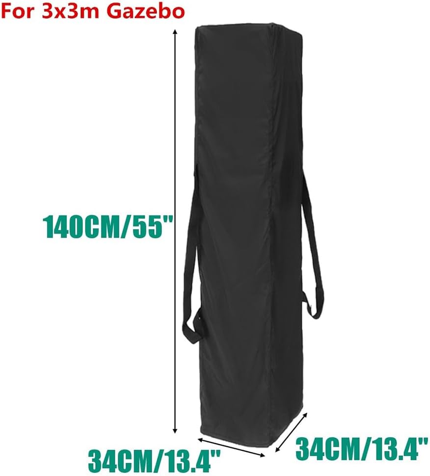 Canopy Tent Storage Bag Waterproof UV Resistant 55 Inch Extra Large Duffel Bag for Travel Camping Sports Equipment Storage, Outdoor Tent Replacement Storage Bag for Courtyard Backyard Garden Black - Image 3
