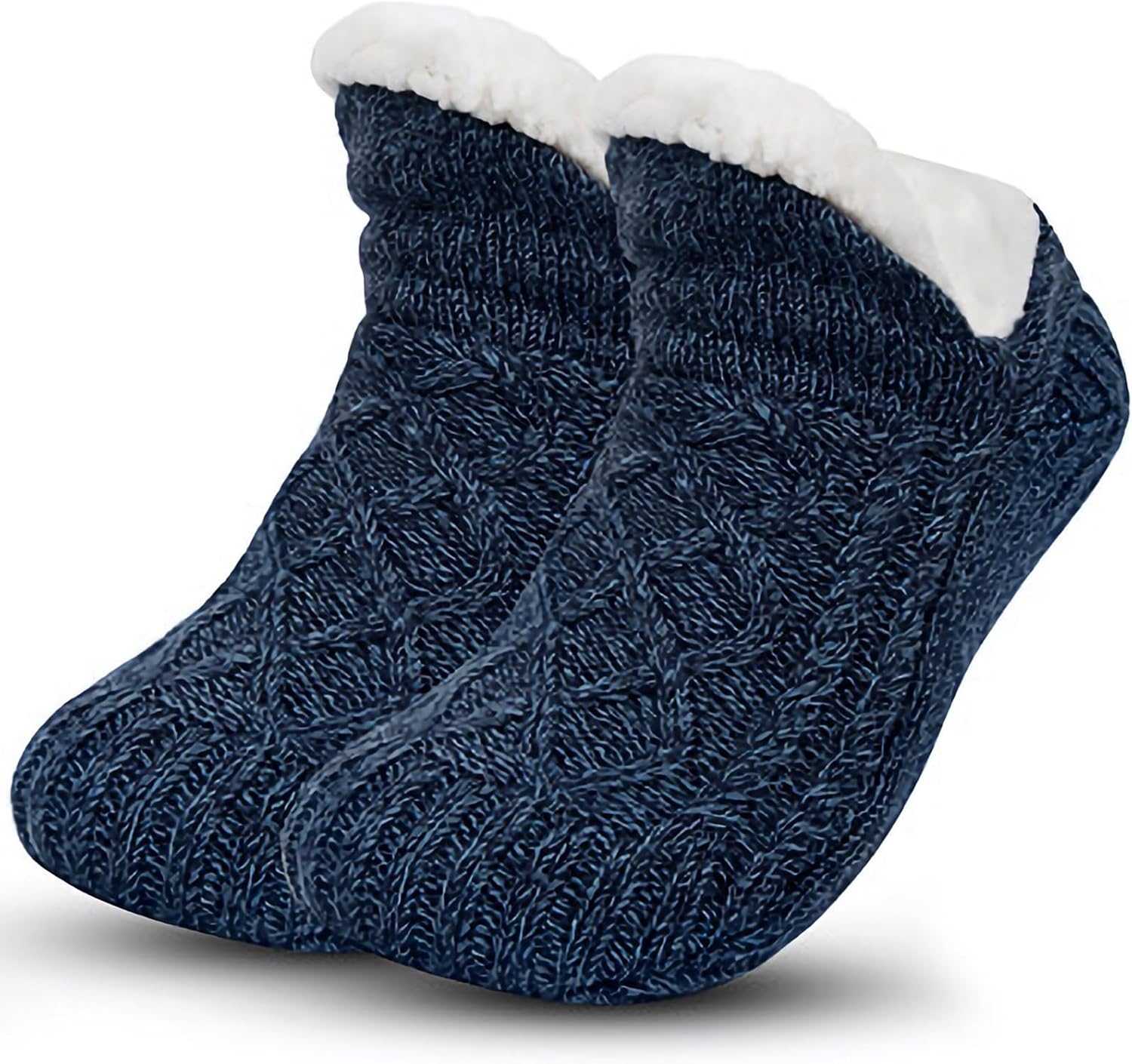 Unisex Fluffy Fuzzy Warm Slipper Socks for Men Women, Thick Fleece Lined Non-Slip Socks Indoor Floor - Image 1