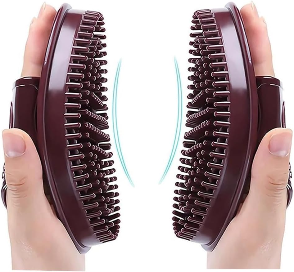 Meridian Massage Brush Calf Neck Waist Massager Abdominal Back Slimming Brush Guasha Scraping Weight Loss Body Massager (2 pc) - Image 1