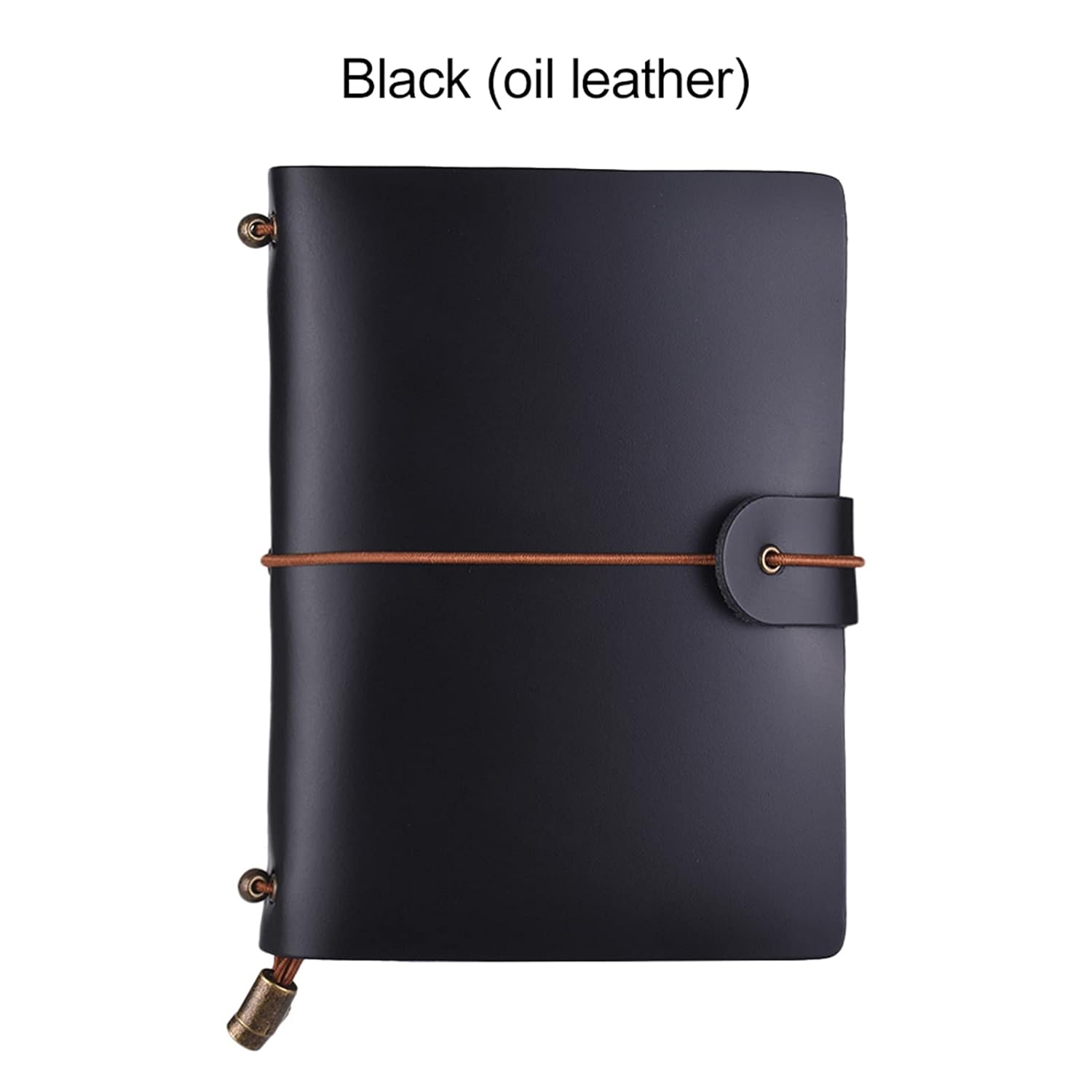 Leather Soft Cover Refillable Journal Notebook with Elastic Strap Diary Travel Business Notepad Lined Blank Grid Paper for Men & Women Sketching Writing - Image 1