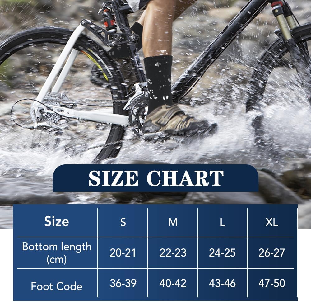 Waterproof Outdoor Adventure Socks for Adults - Breathable Warm and Waterproof Socks for Skiing Water Sports Hiking Cycling - Ideal for Exploring Mountaineering and Riding - Image 5