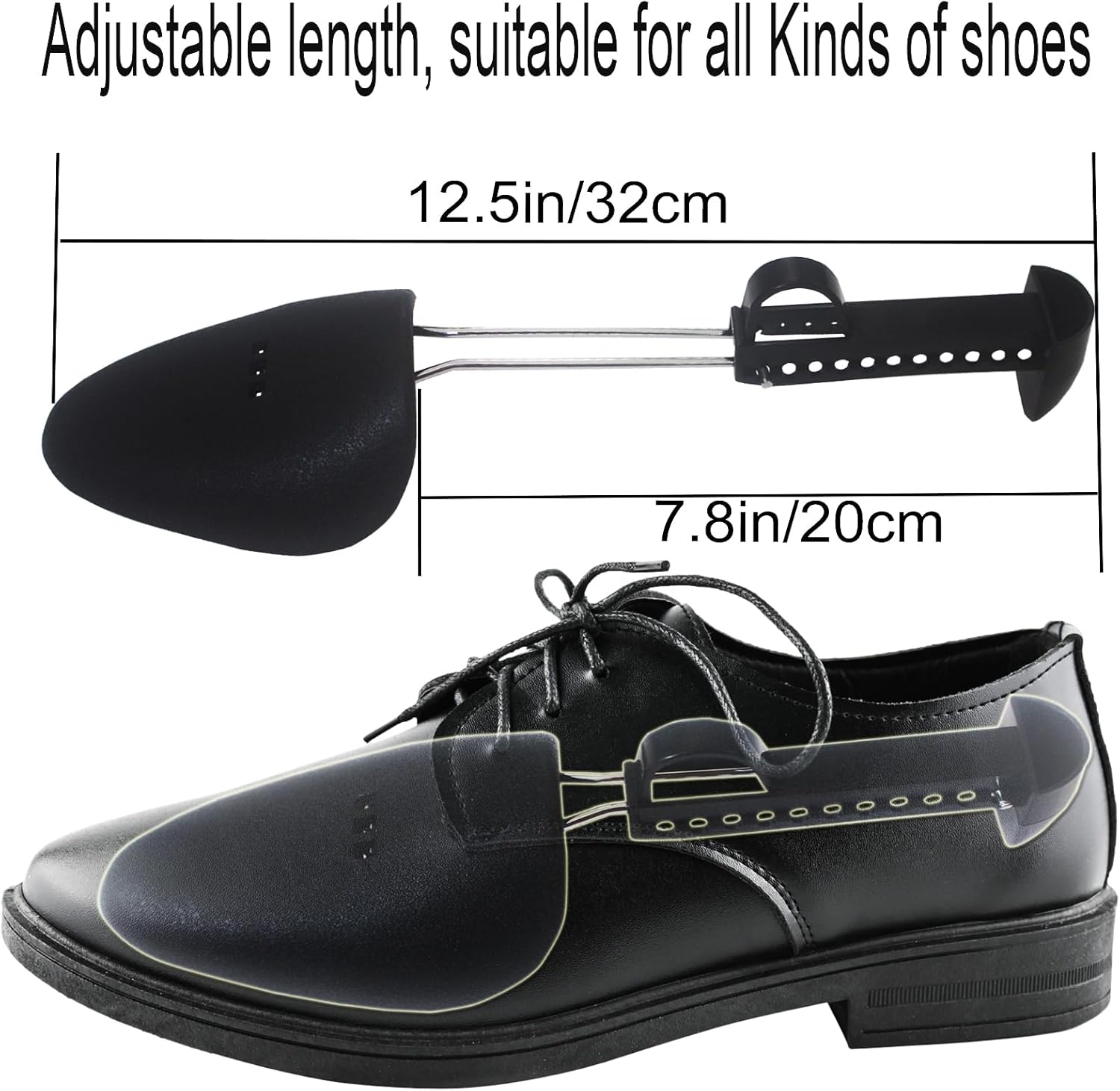 Shoe Tree, Plastic Shoe Trees for Men, Practical Adjustable Length Shoe Tree - Keep Your Shoes in Perfect Shape… - Image 3